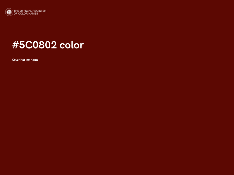 #5C0802 color image