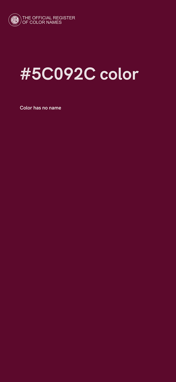 #5C092C color image