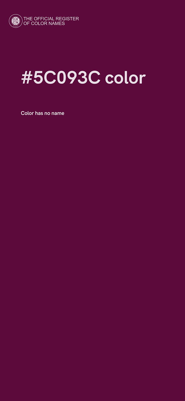 #5C093C color image