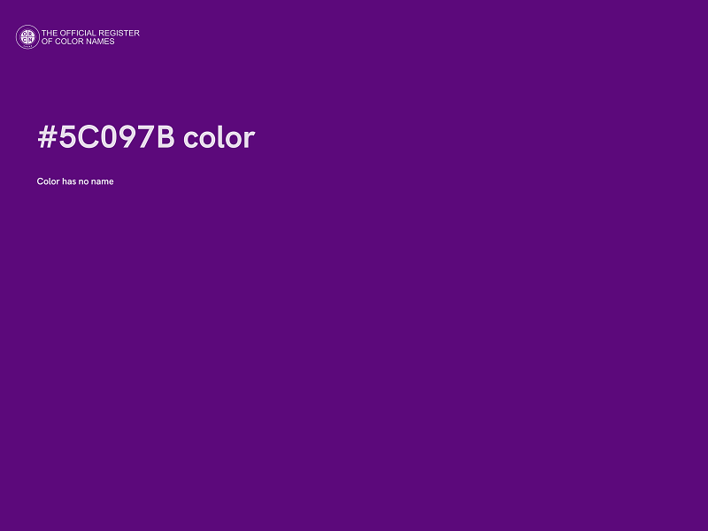 #5C097B color image