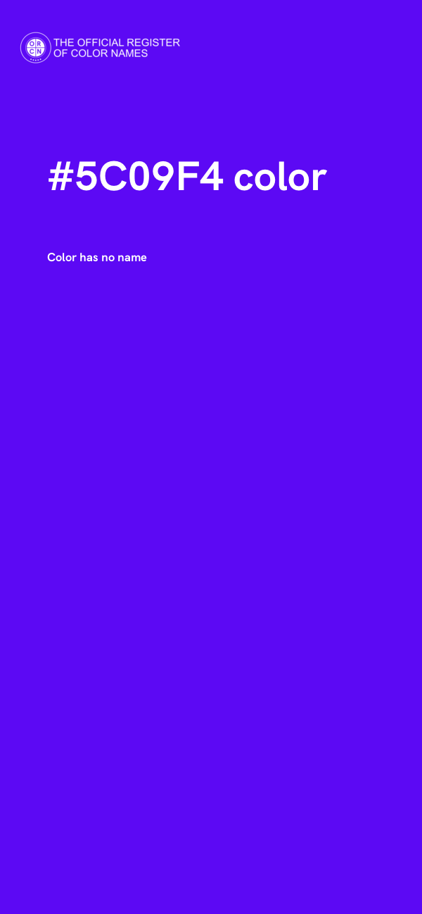 #5C09F4 color image