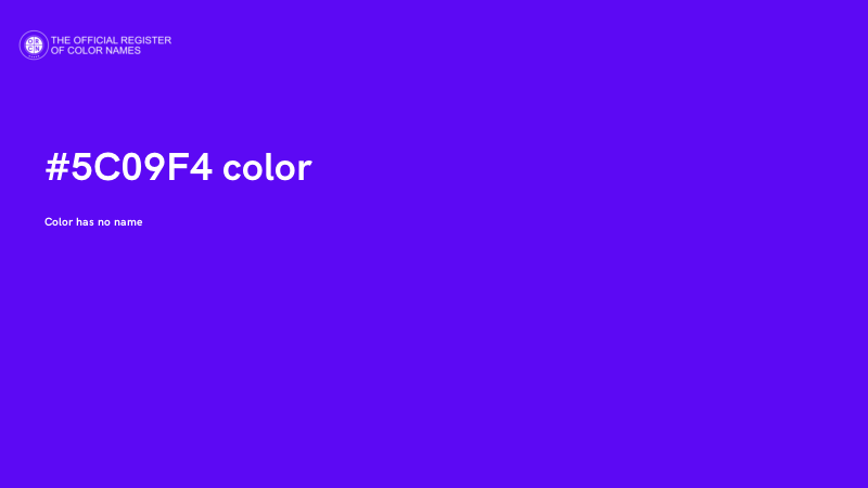 #5C09F4 color image