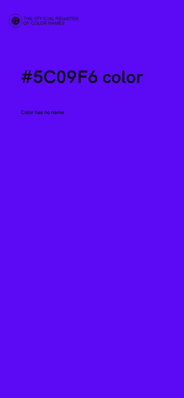 #5C09F6 color image