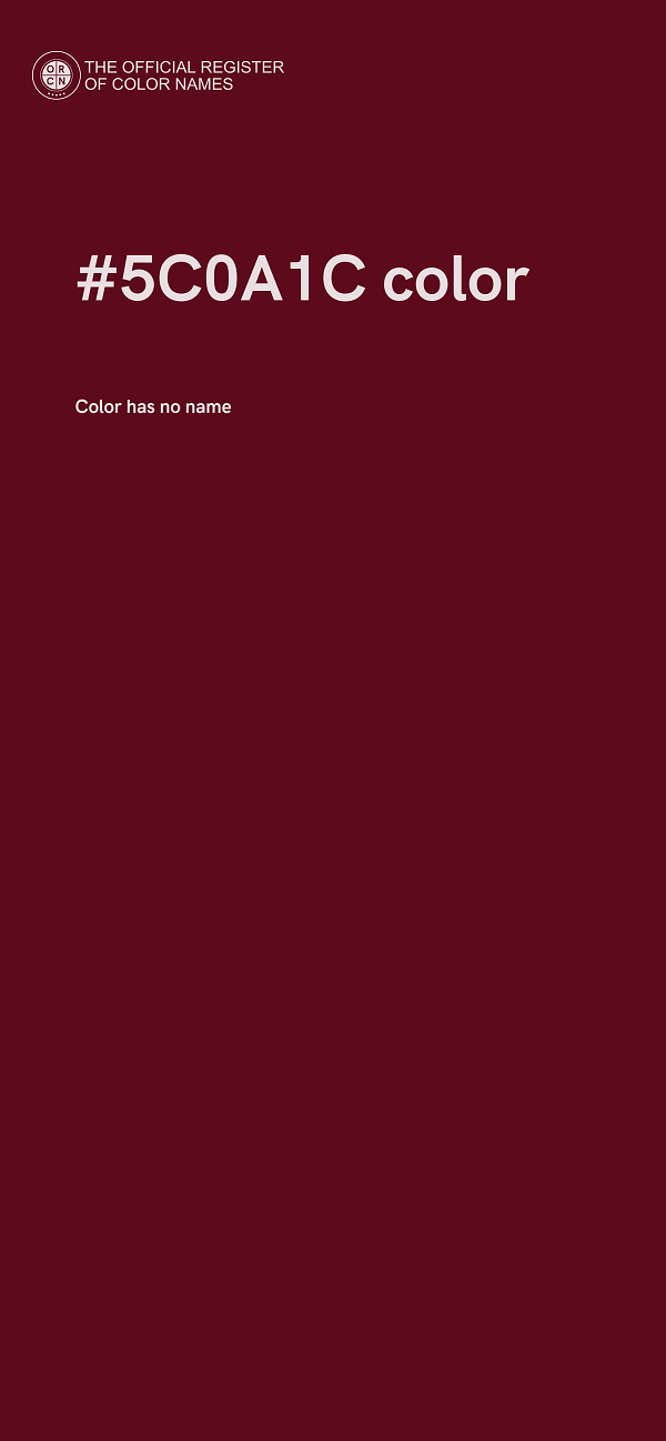 #5C0A1C color image