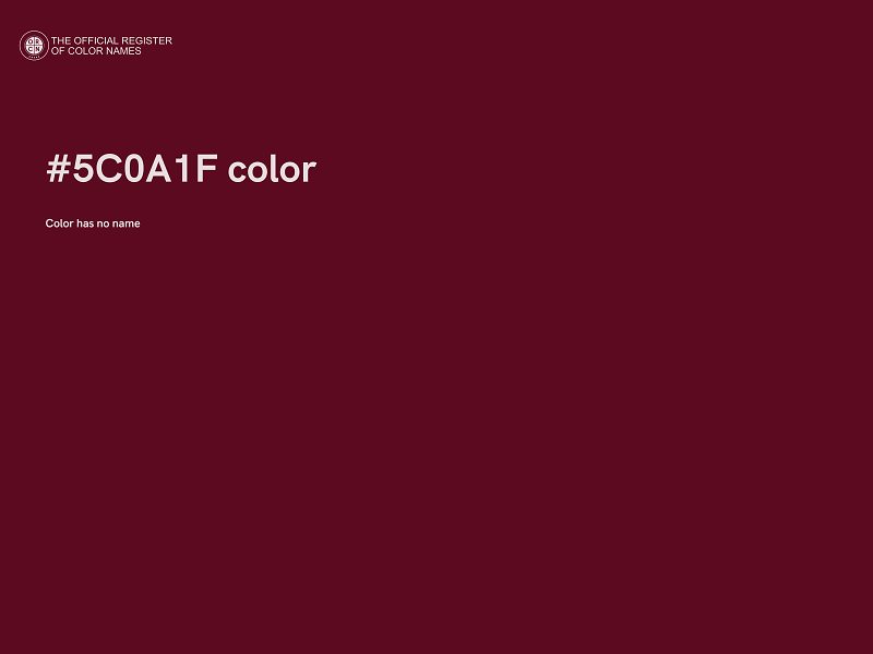 #5C0A1F color image