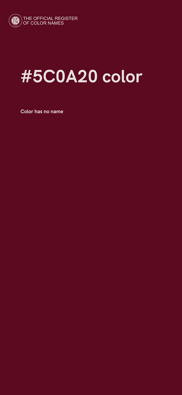 #5C0A20 color image