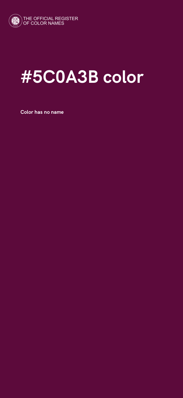 #5C0A3B color image