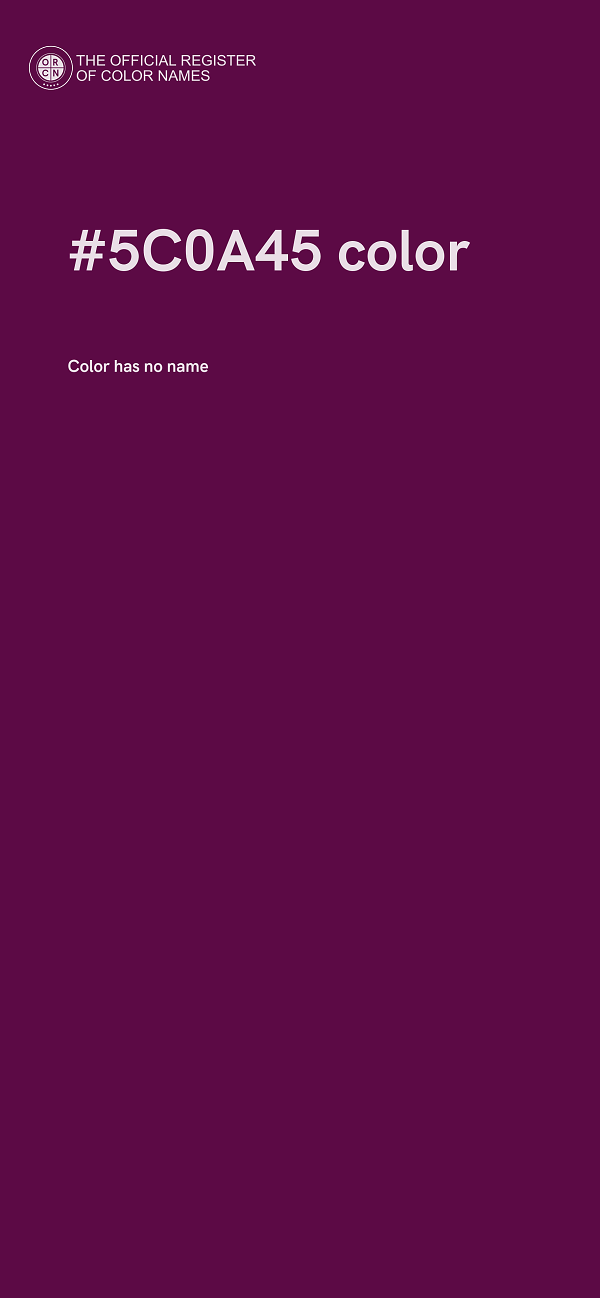 #5C0A45 color image