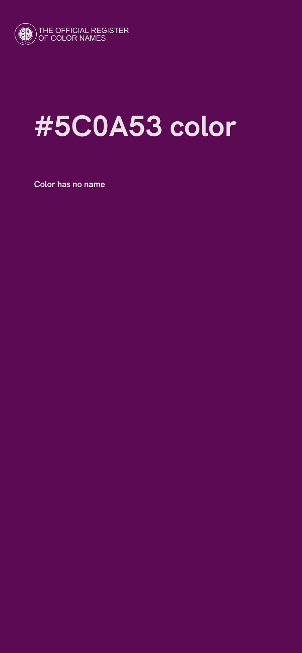 #5C0A53 color image