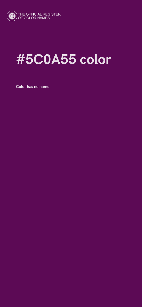 #5C0A55 color image