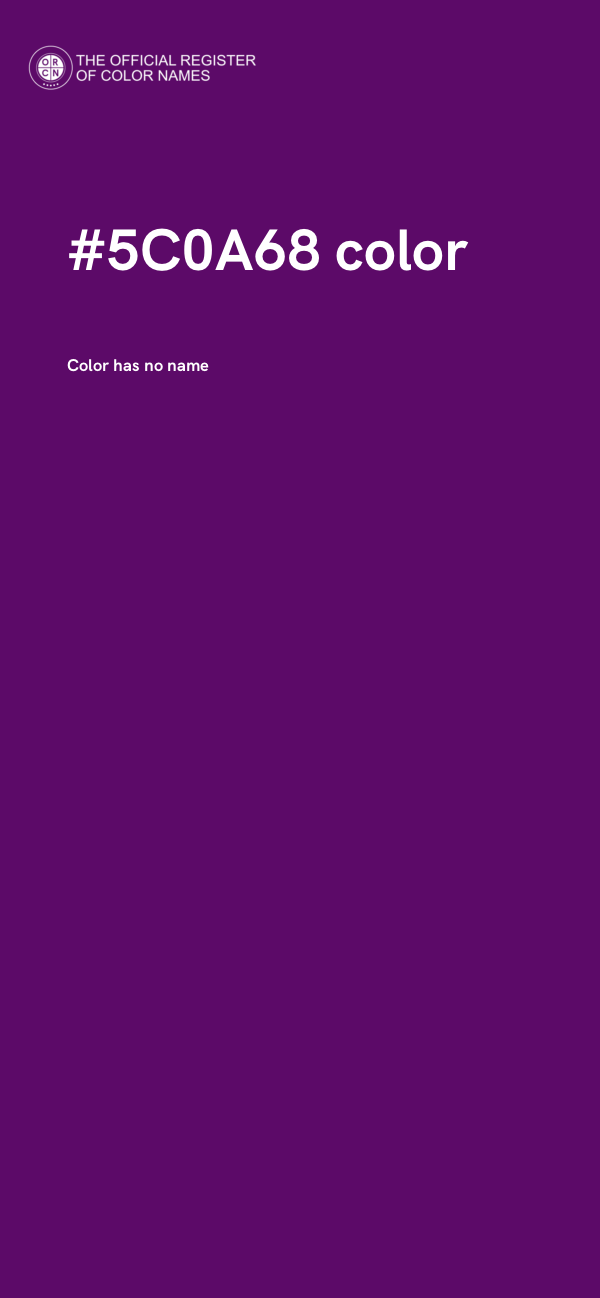 #5C0A68 color image