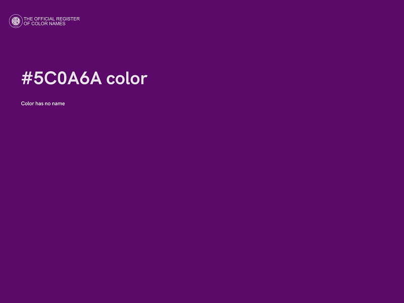 #5C0A6A color image