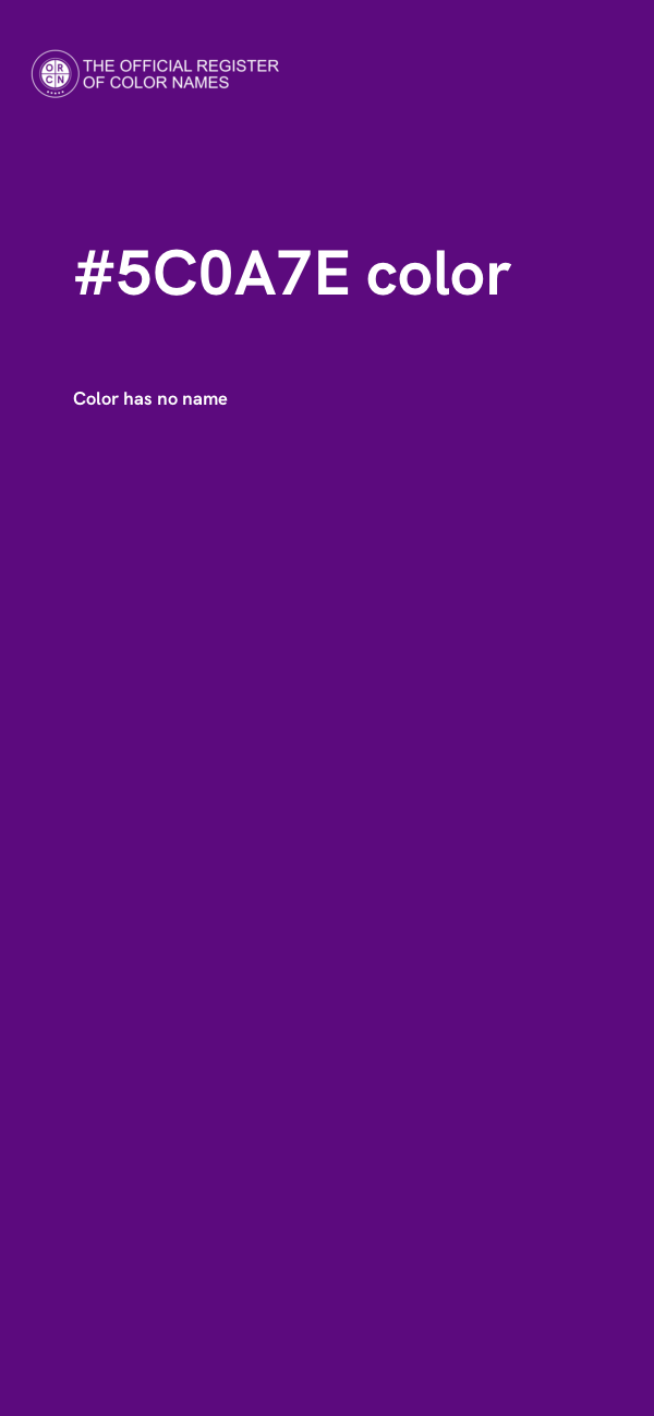 #5C0A7E color image