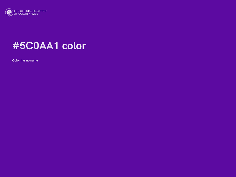 #5C0AA1 color image