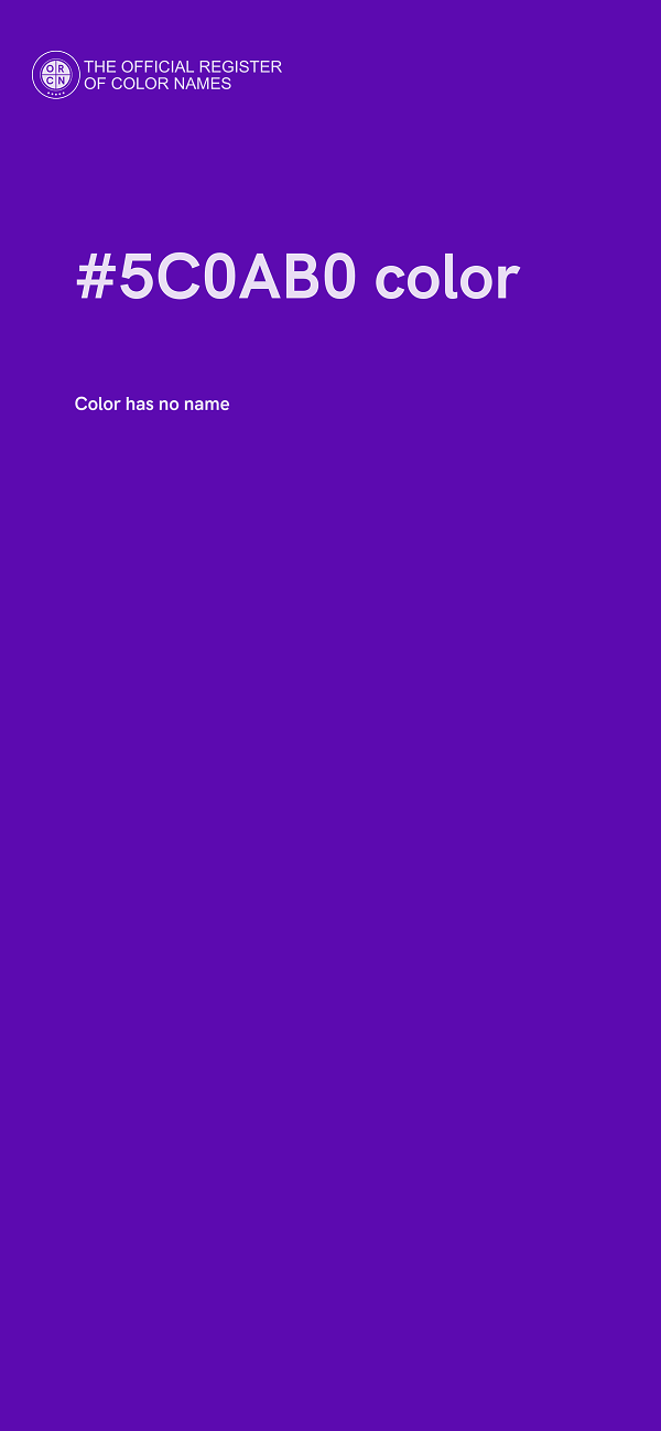 #5C0AB0 color image