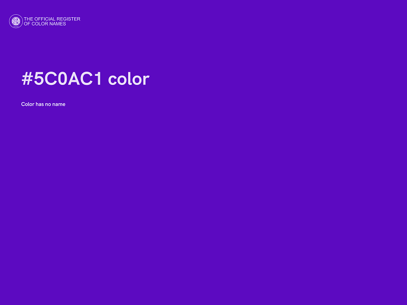 #5C0AC1 color image