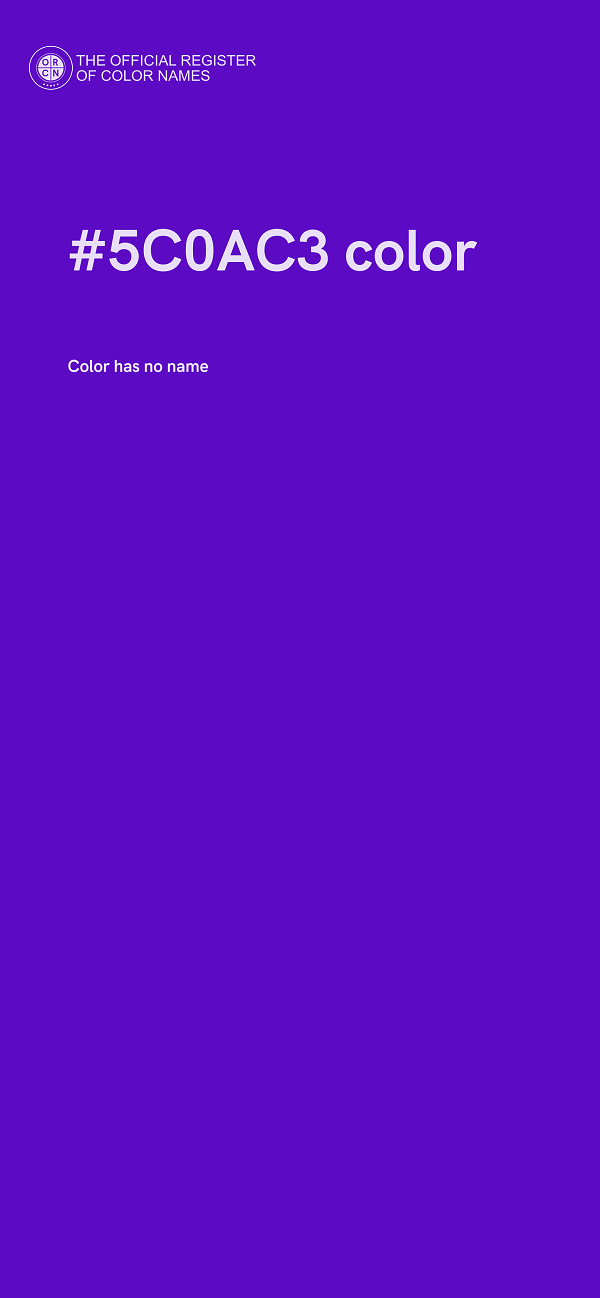 #5C0AC3 color image