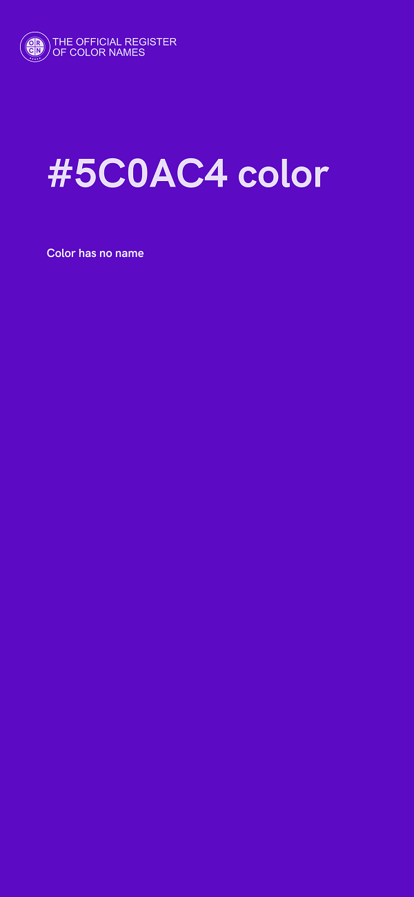 #5C0AC4 color image