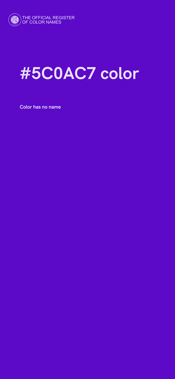 #5C0AC7 color image
