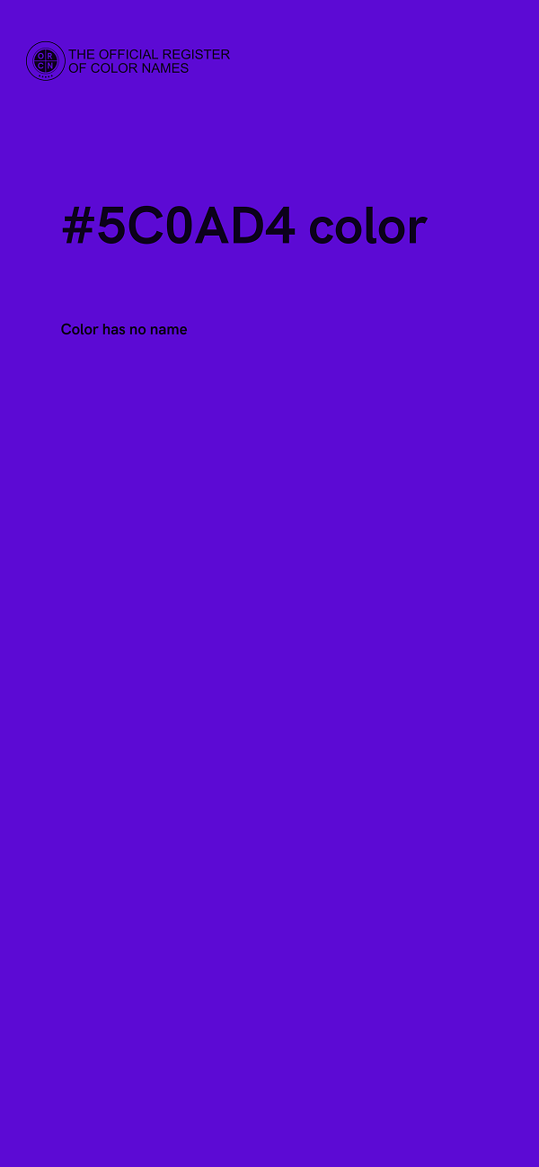 #5C0AD4 color image