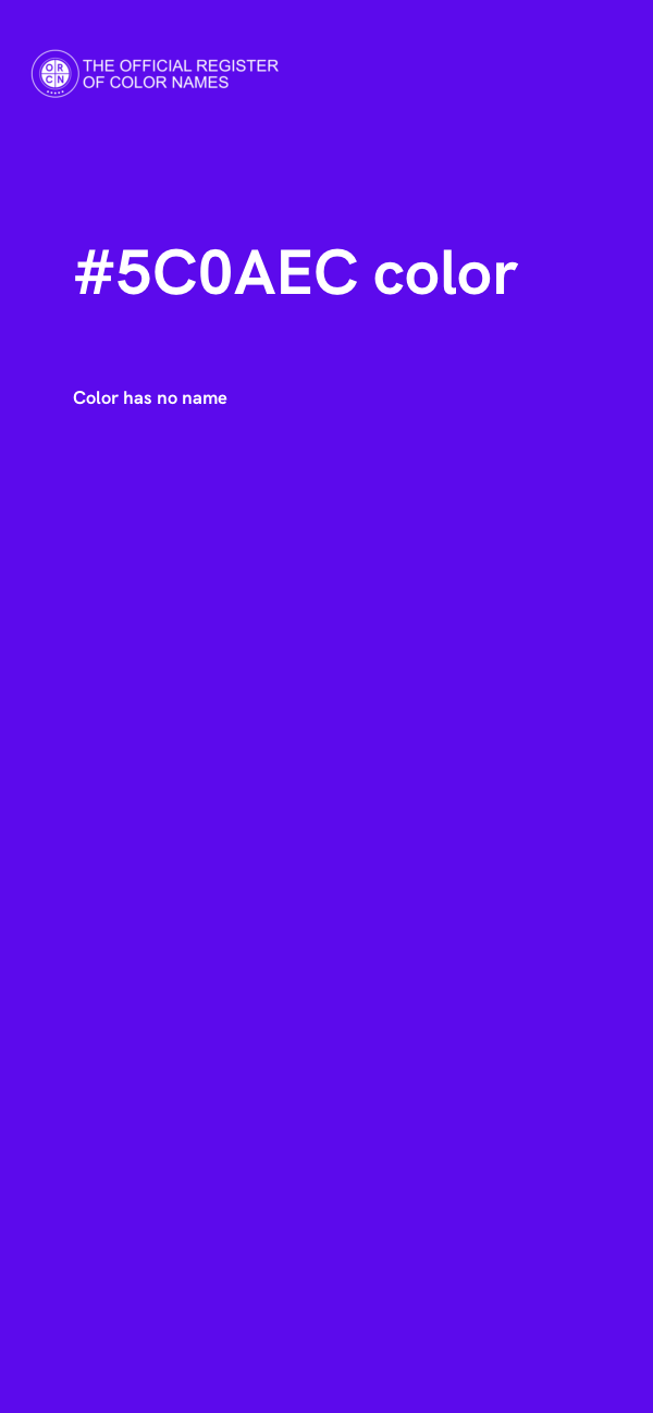 #5C0AEC color image