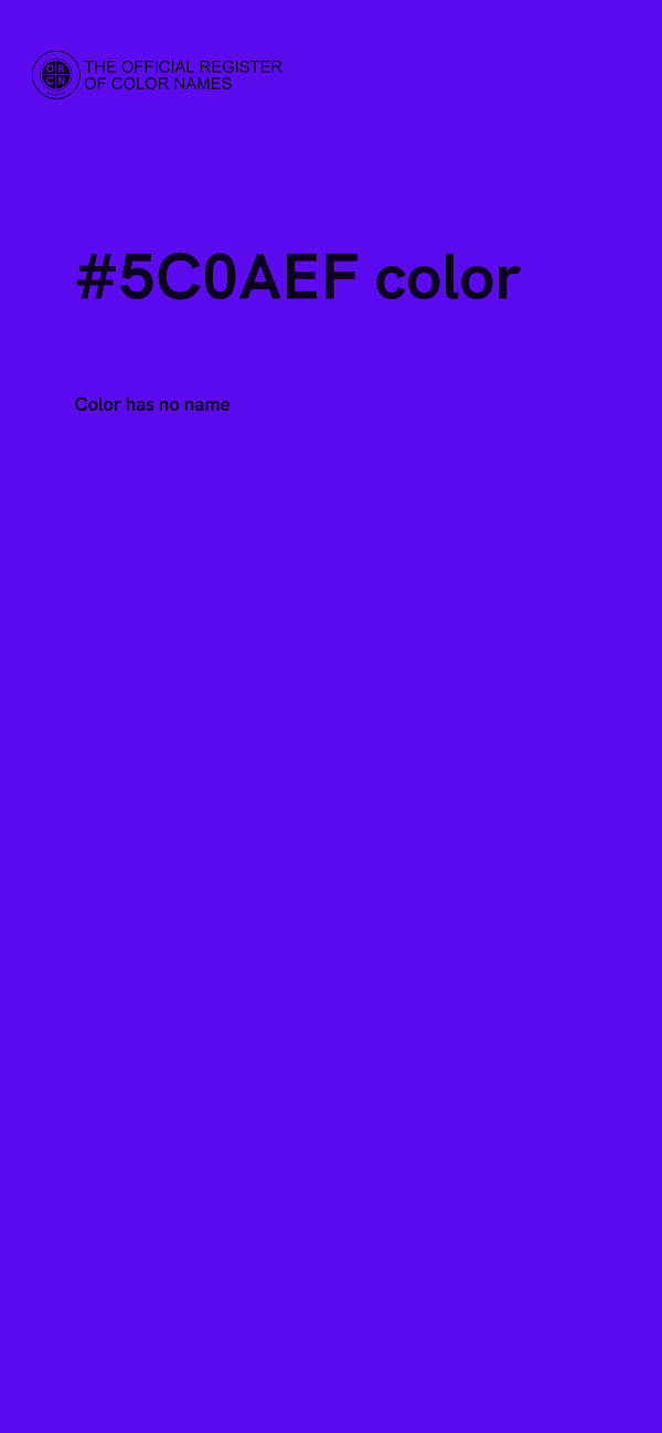 #5C0AEF color image