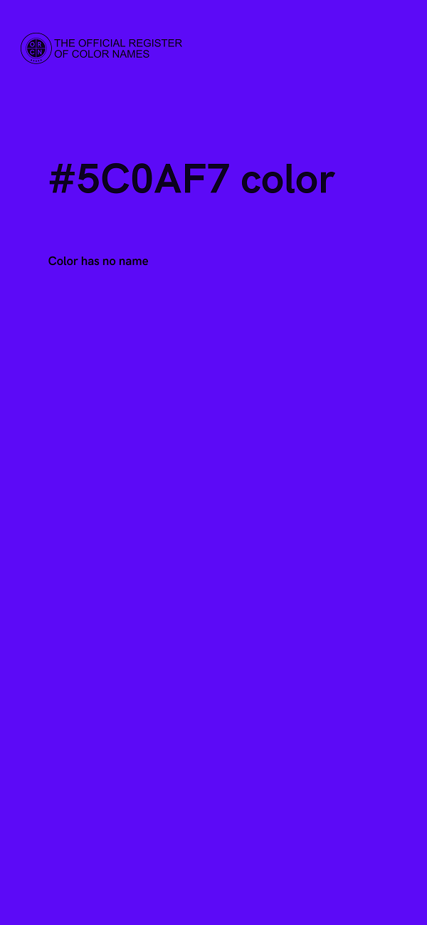 #5C0AF7 color image