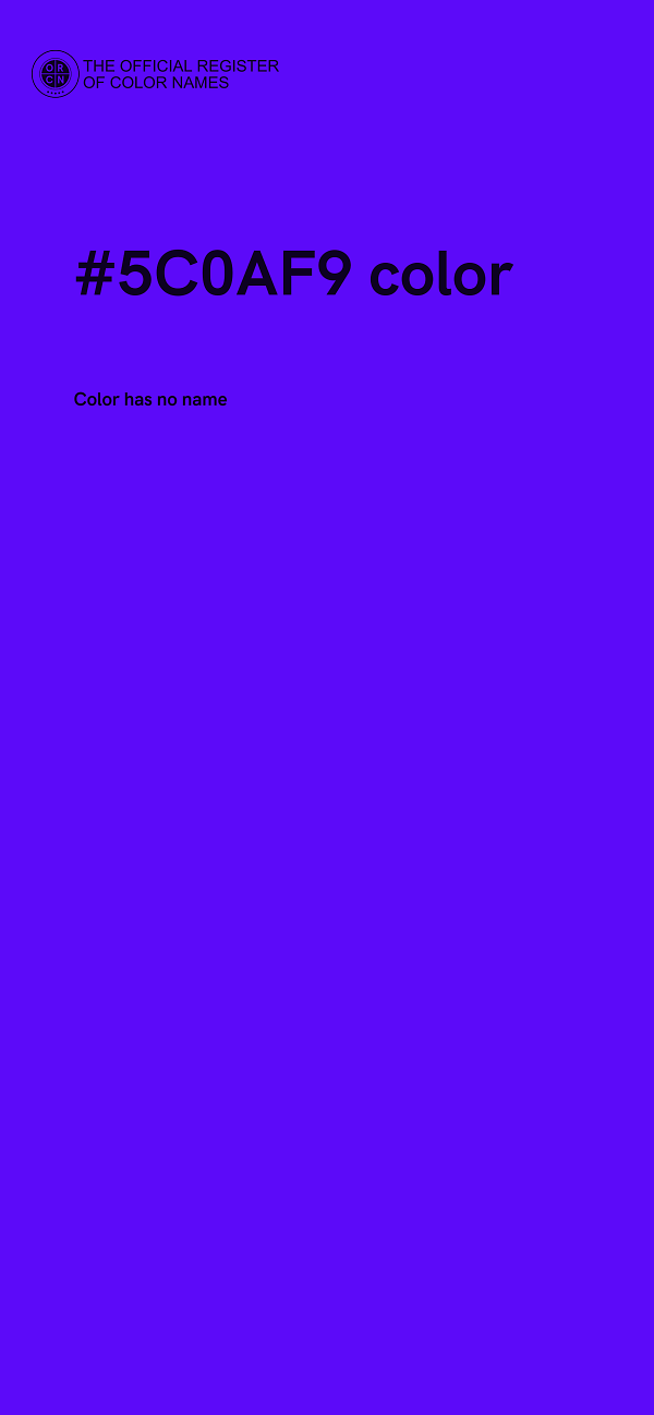 #5C0AF9 color image