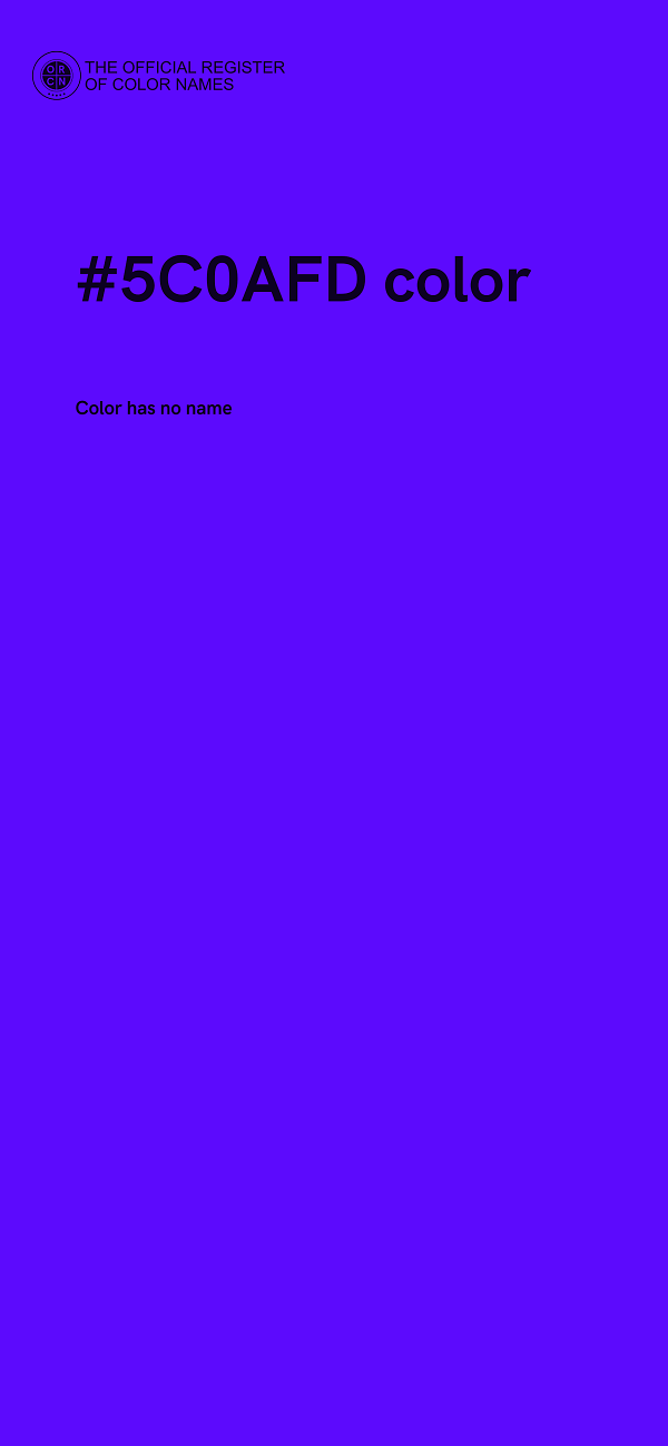 #5C0AFD color image