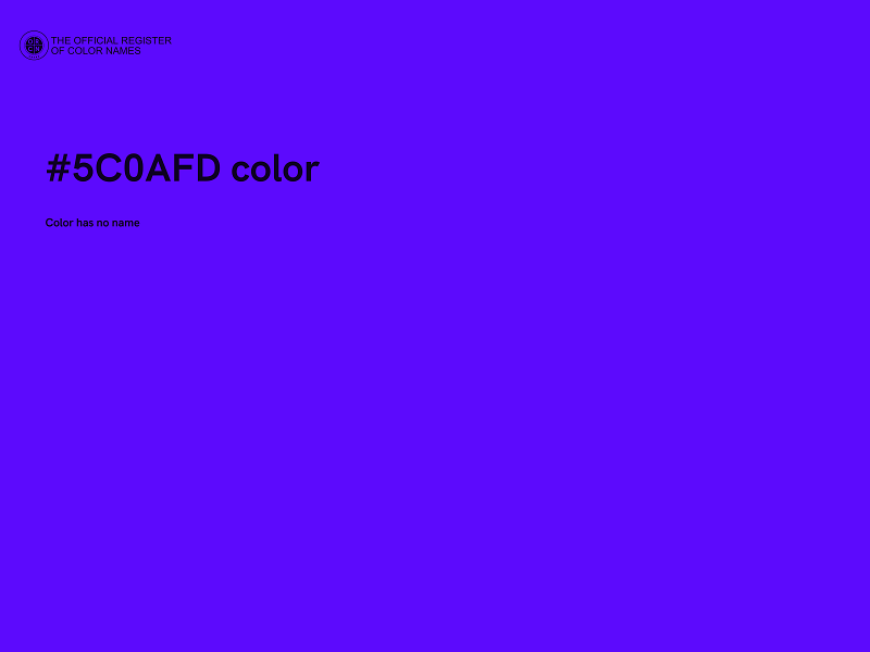 #5C0AFD color image
