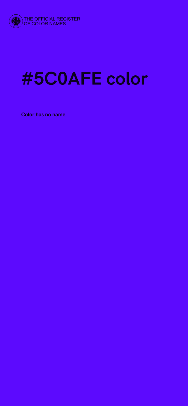 #5C0AFE color image