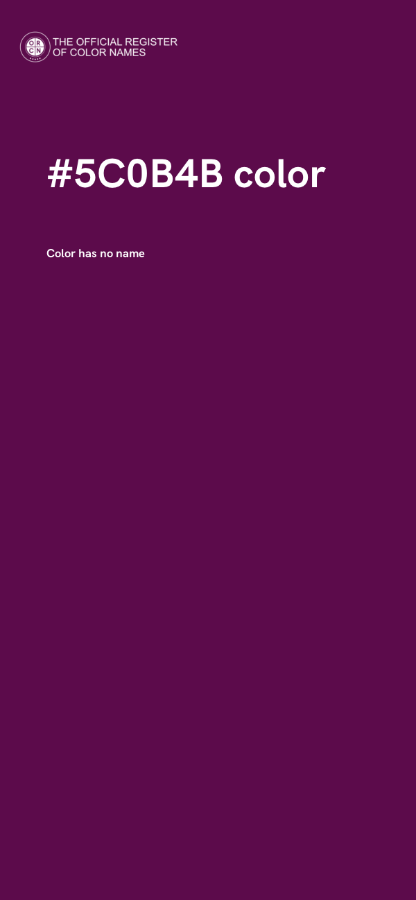 #5C0B4B color image