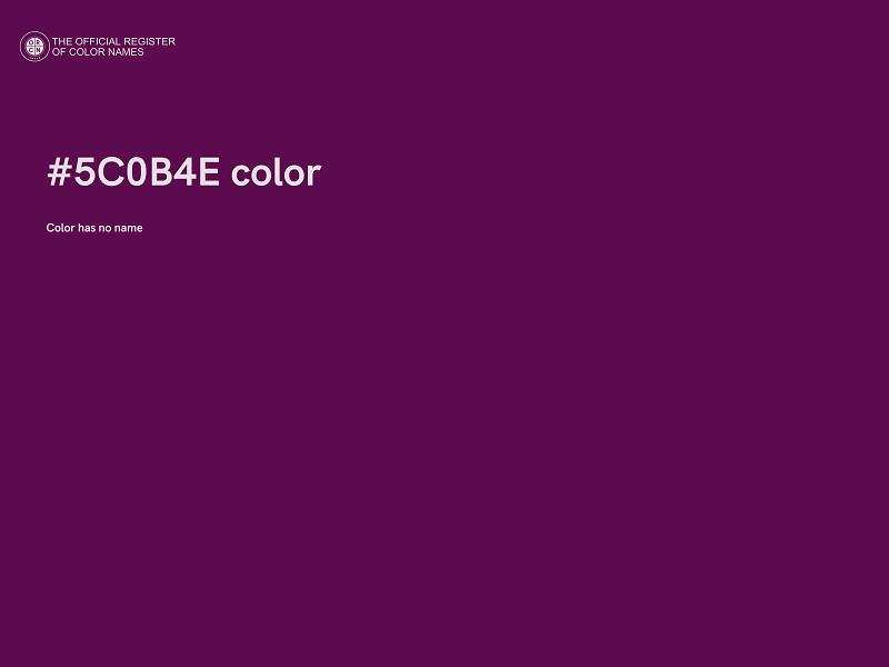 #5C0B4E color image