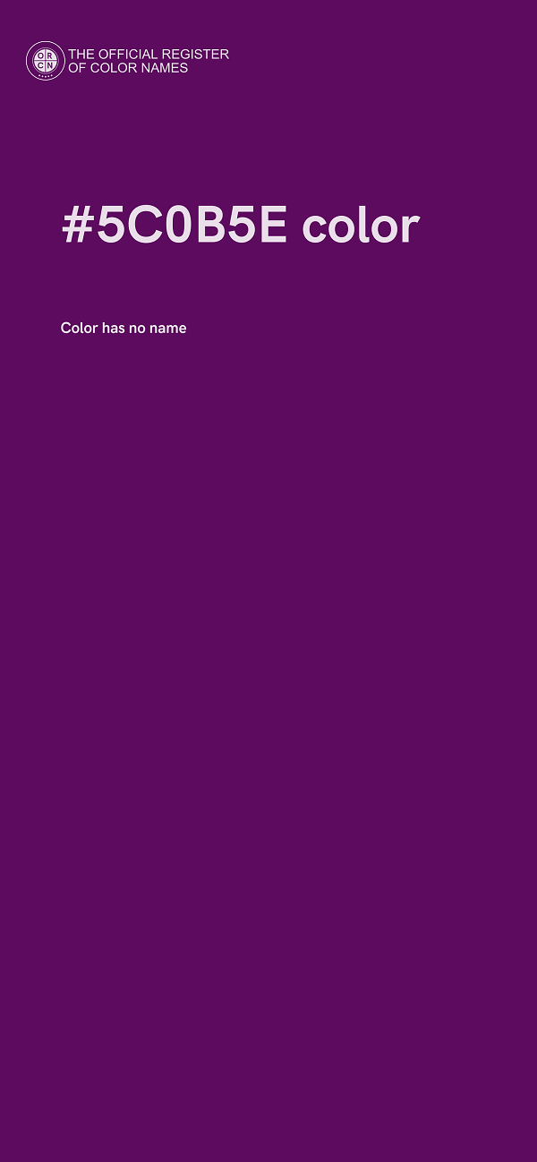 #5C0B5E color image