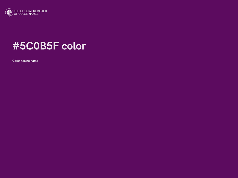 #5C0B5F color image