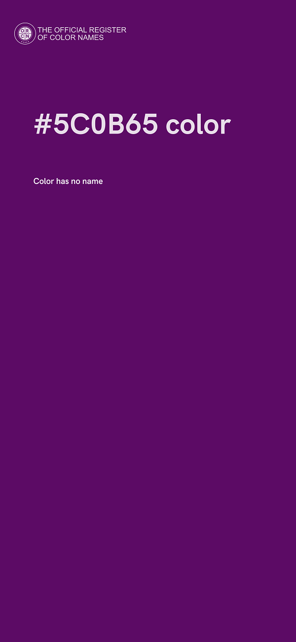 #5C0B65 color image