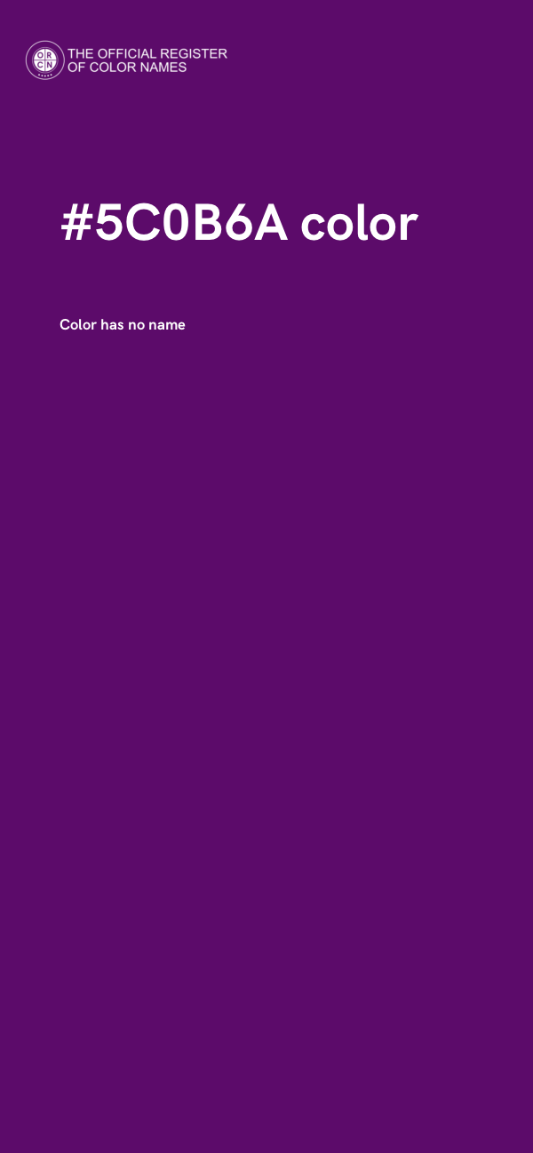 #5C0B6A color image