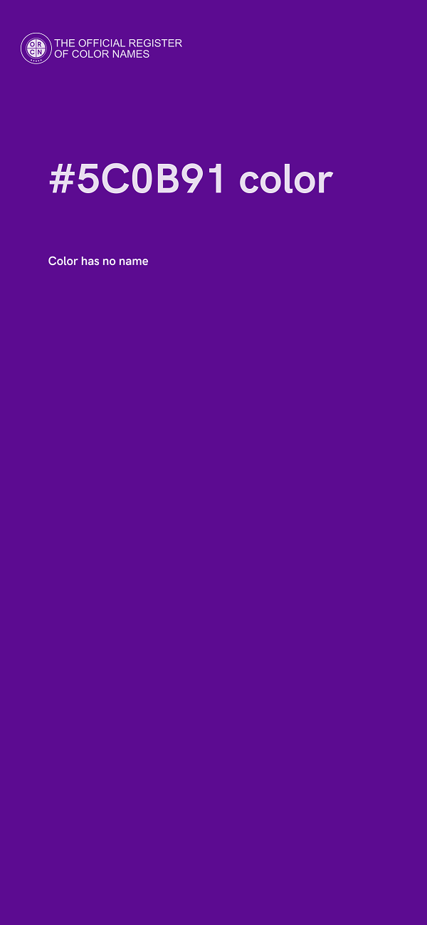 #5C0B91 color image