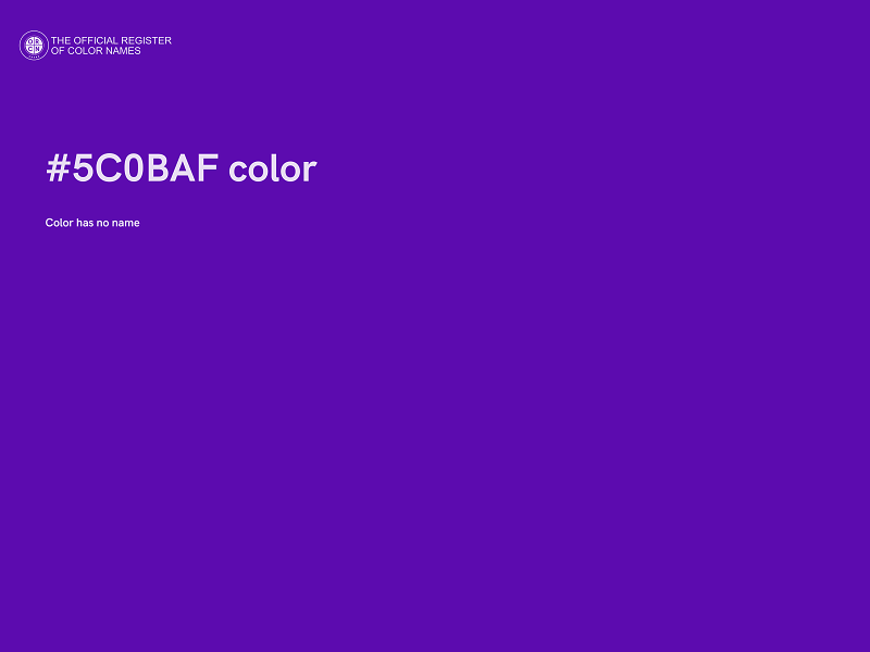 #5C0BAF color image