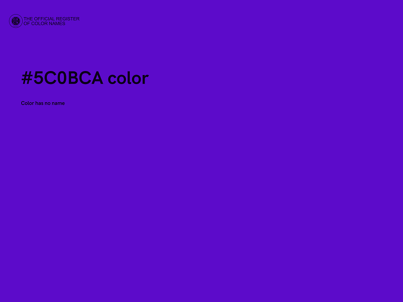 #5C0BCA color image
