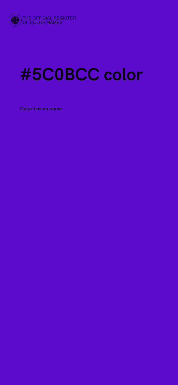 #5C0BCC color image