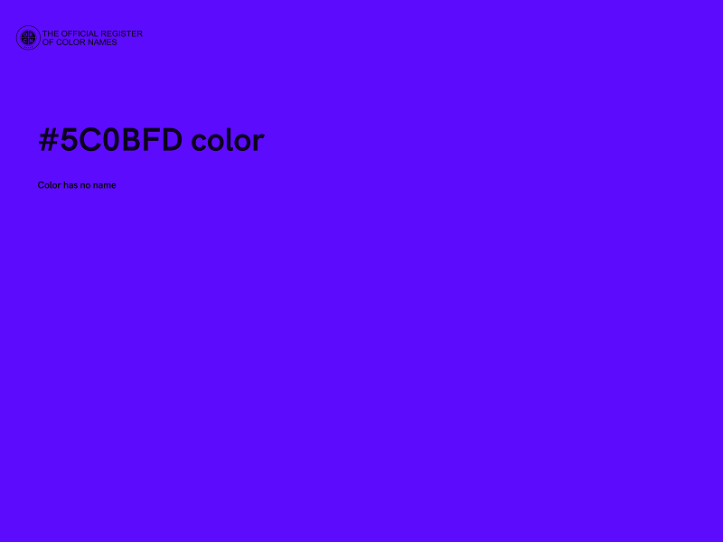 #5C0BFD color image