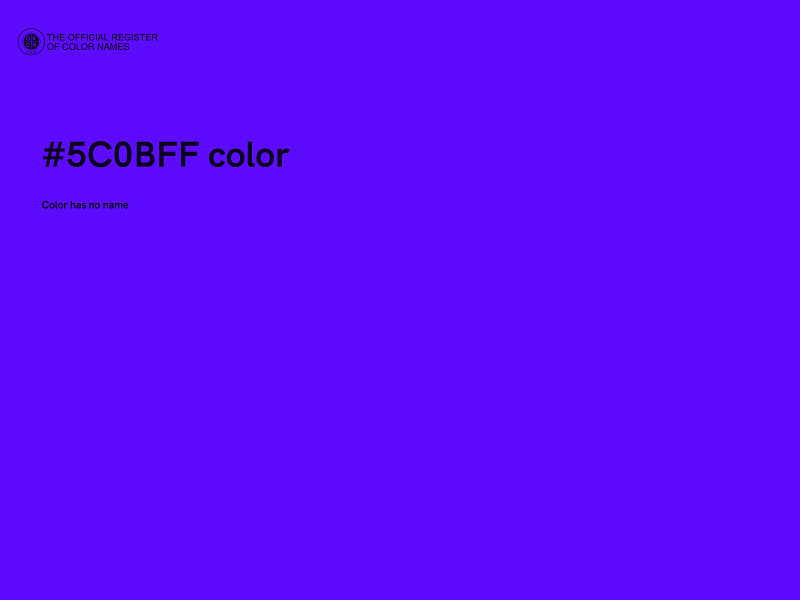 #5C0BFF color image