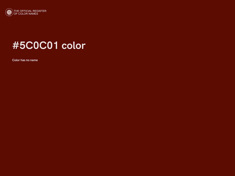 #5C0C01 color image