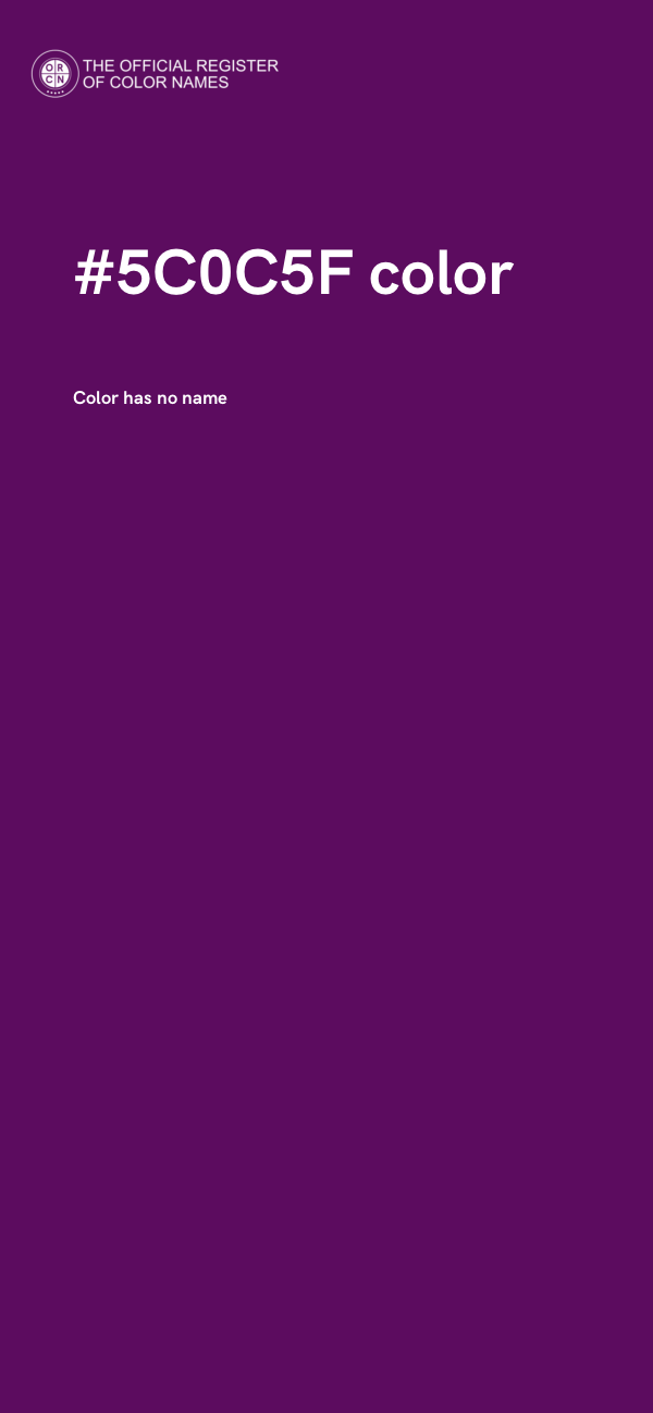 #5C0C5F color image