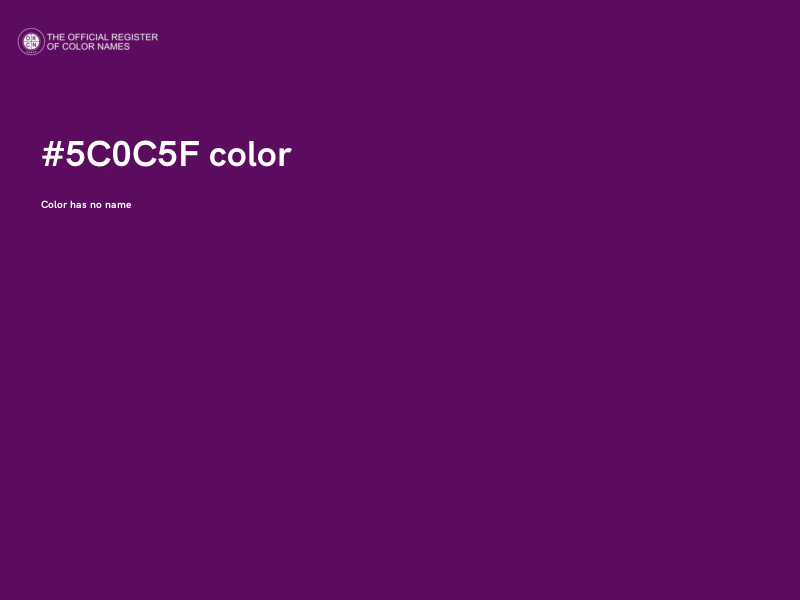 #5C0C5F color image