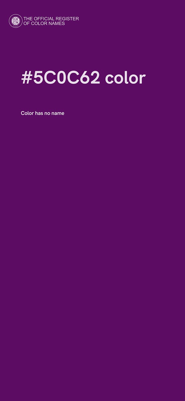 #5C0C62 color image