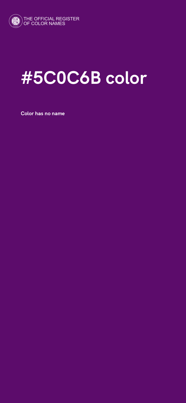 #5C0C6B color image