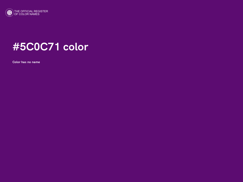 #5C0C71 color image