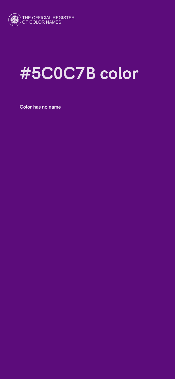 #5C0C7B color image